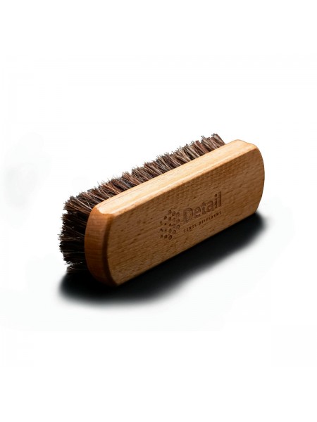 Щетка для очистки кожи, 14.5x4.5 см, натур. ворс