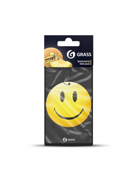 Картонный ароматизатор GRASS "Смайл" (дыня)