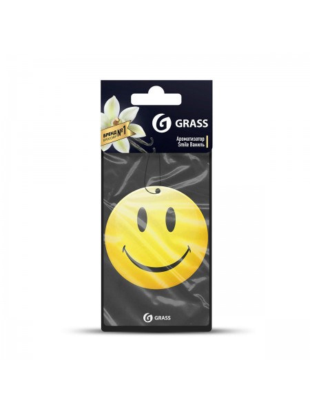 Картонный ароматизатор GRASS "Смайл" (ваниль)