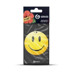 Картонный ароматизатор GRASS "Смайл" (гибискус)
