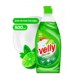 Средство для мытья посуды "Velly" Premium лайм и мята (флакон 500 мл)
