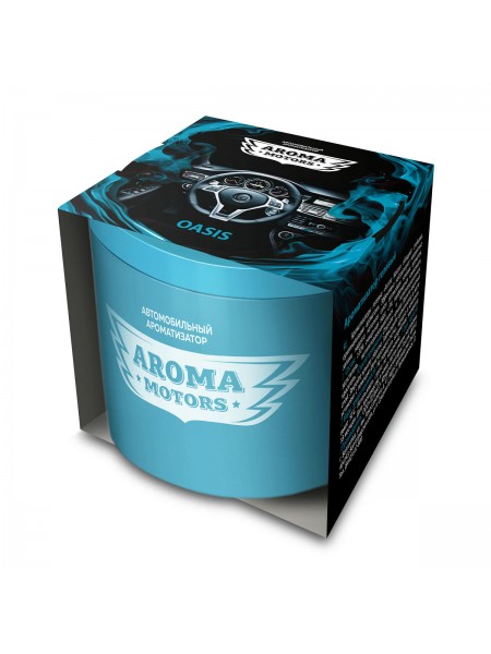 Ароматизатор гелевый «Aroma Motors» OASIS в картонной упаковке (круглый) 100мл
