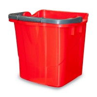 Пластиковое ведро 25л (красное)