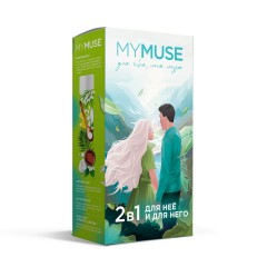 Подарочный набор MYMUSE гель для душа и шампунь-бальзам от перхоти